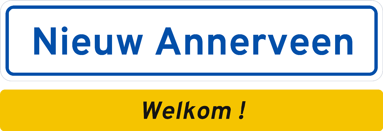 Welkomstbord Nieuw Annerveen
