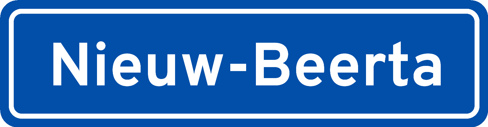 Plaatsnaambord Nieuw-Beerta