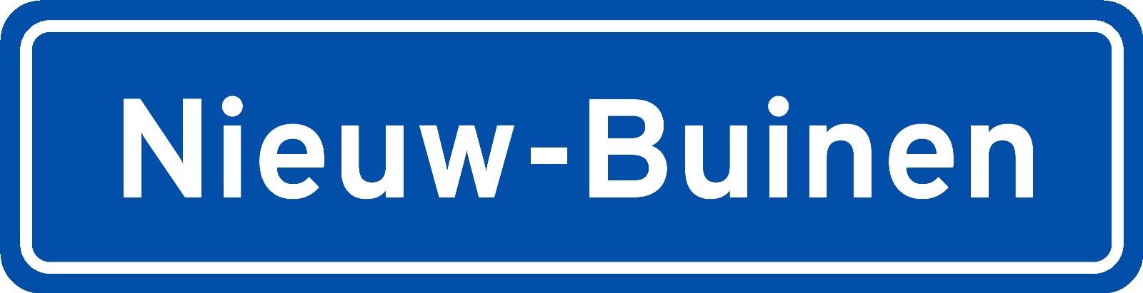 Plaatsnaambord Nieuw-Buinen