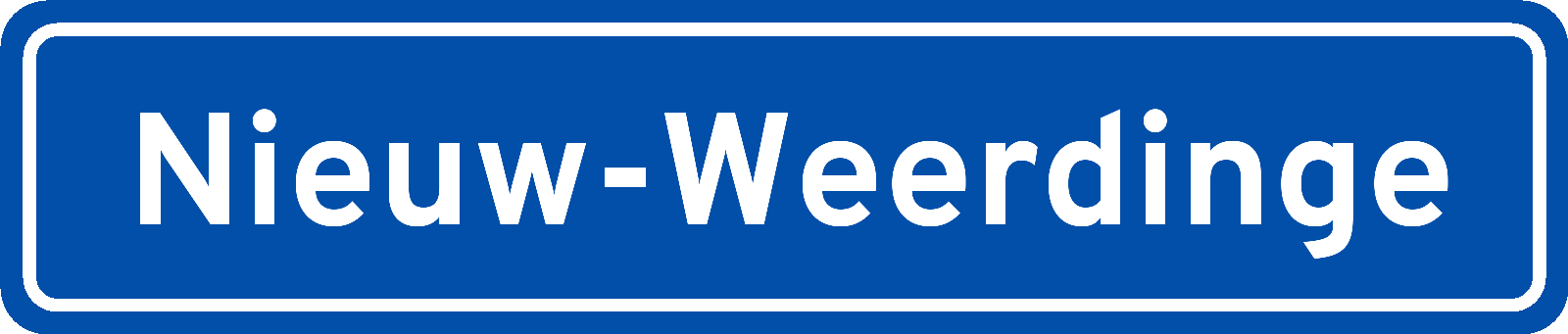 Plaatsnaambord Nieuw-Weerdinge