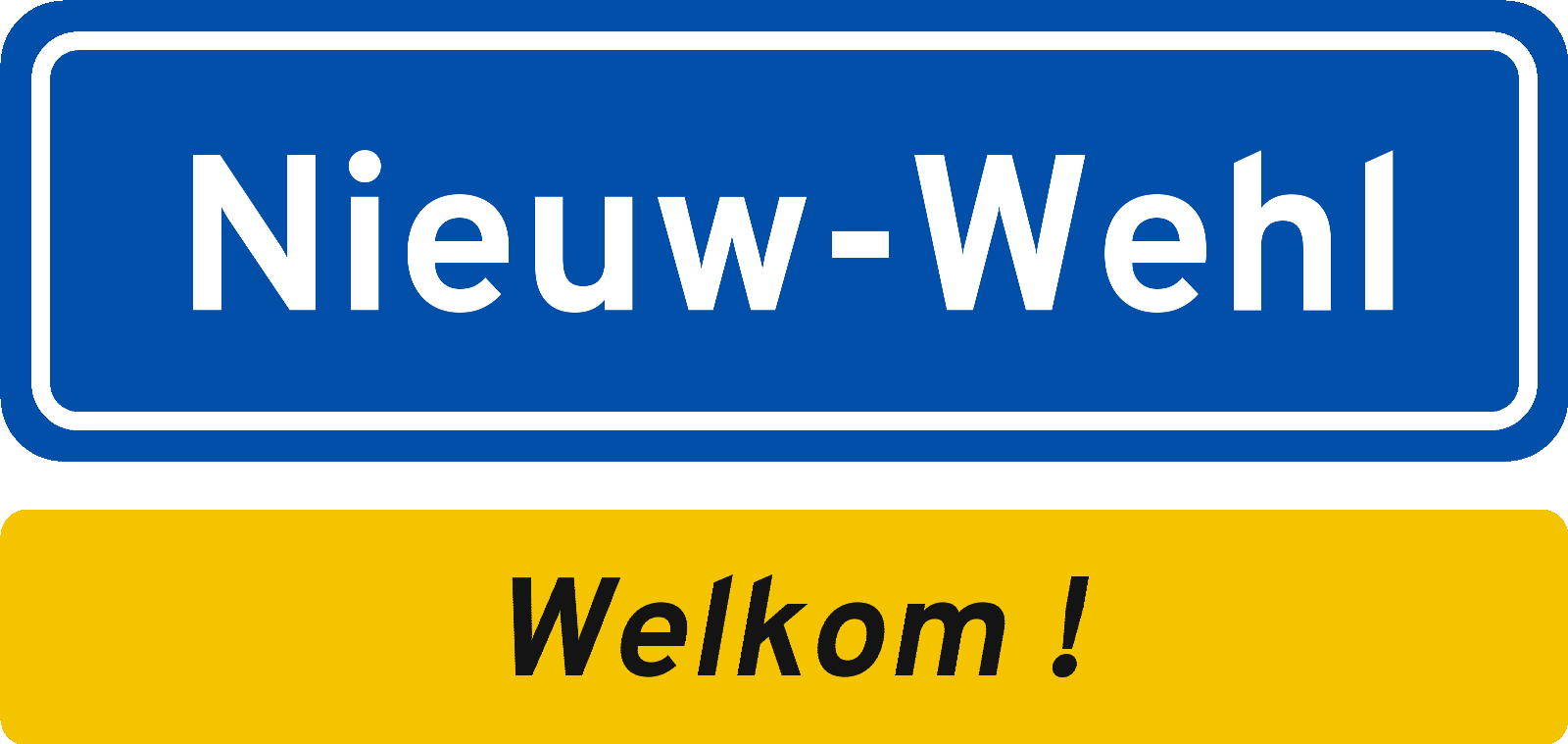 Welkomstbord Nieuw-Wehl