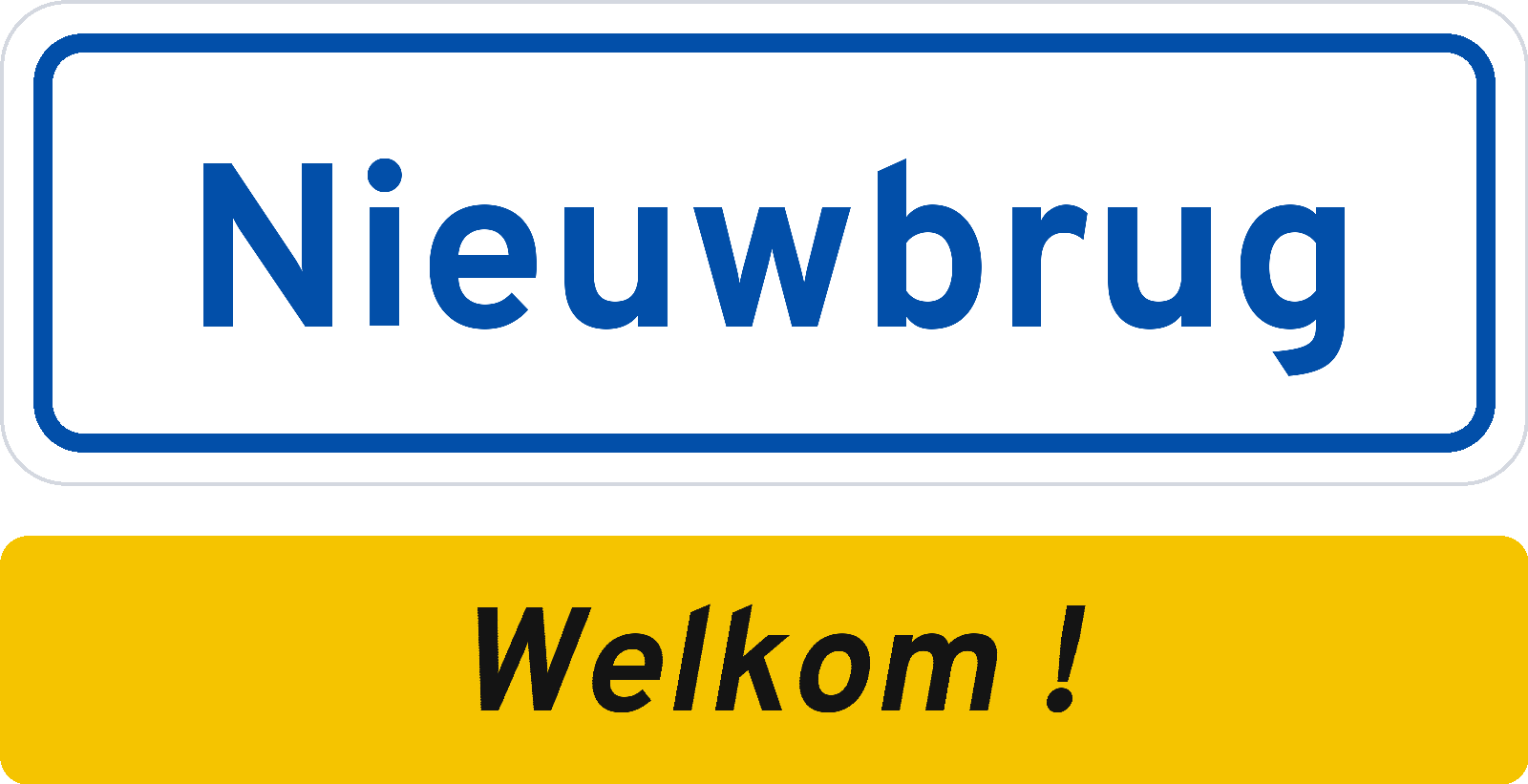 Welkomstbord Nieuwbrug