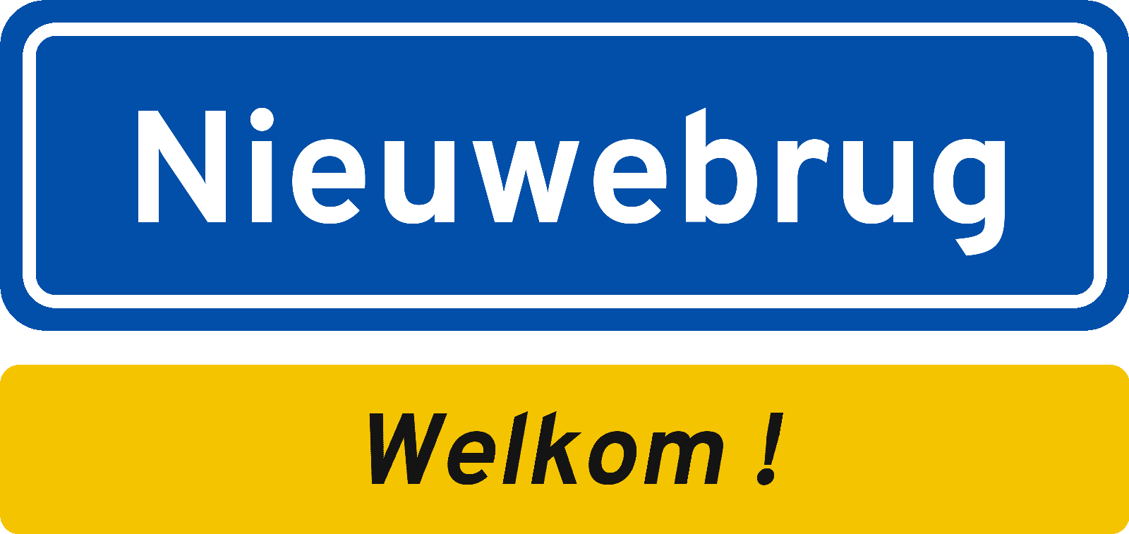 Welkomstbord Nieuwebrug