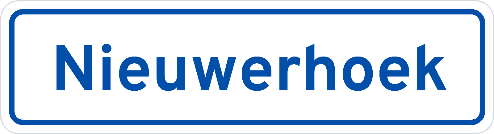 Plaatsnaambord Nieuwerhoek