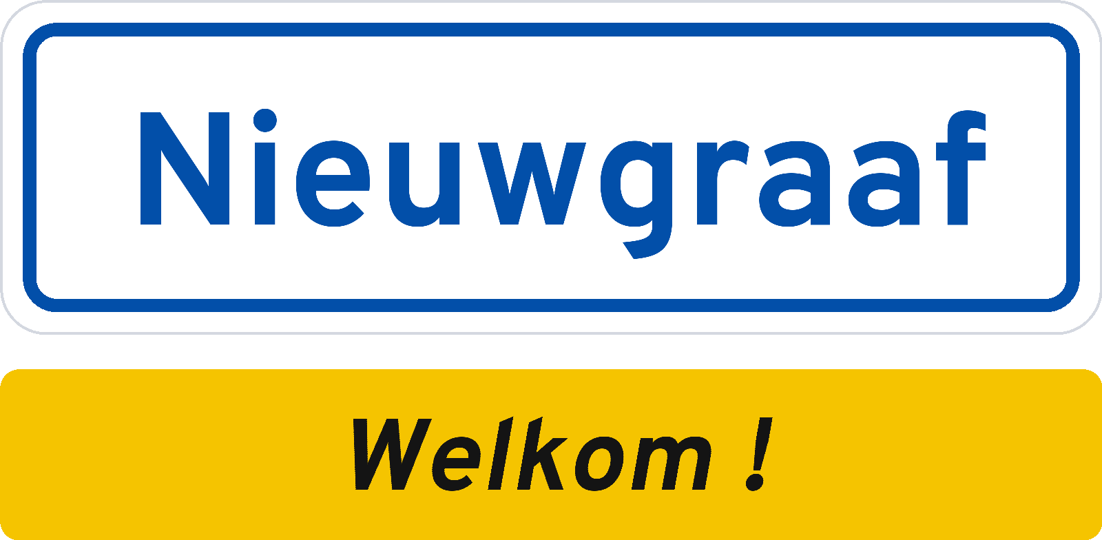 Welkomstbord Nieuwgraaf