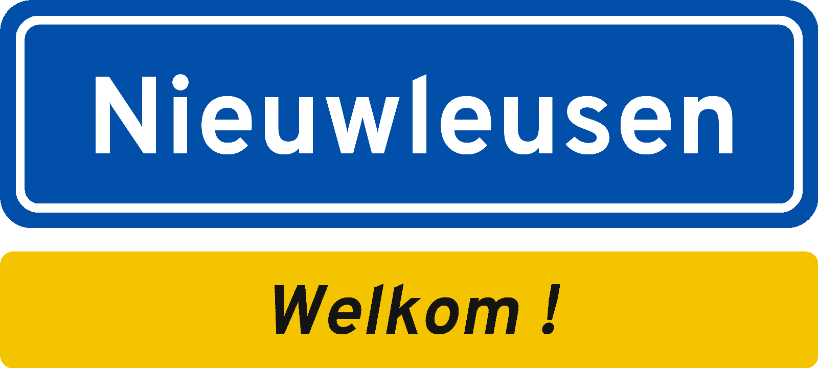 Welkomstbord Nieuwleusen