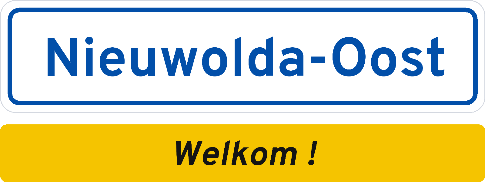 Welkomstbord Nieuwolda-Oost