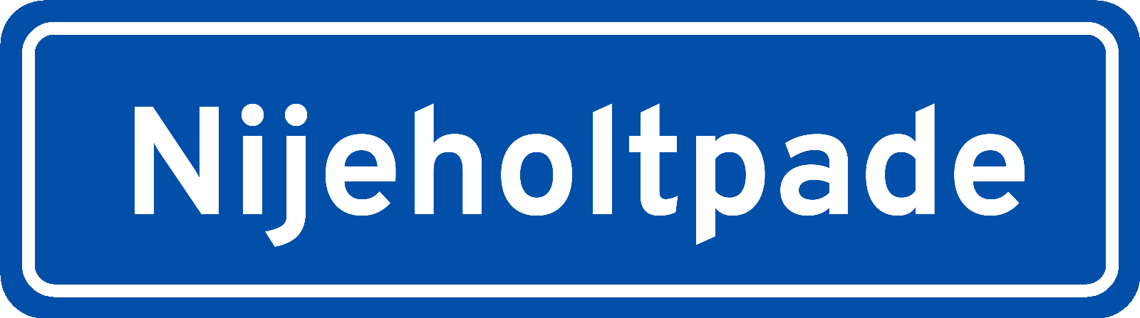 Plaatsnaambord Nijeholtpade