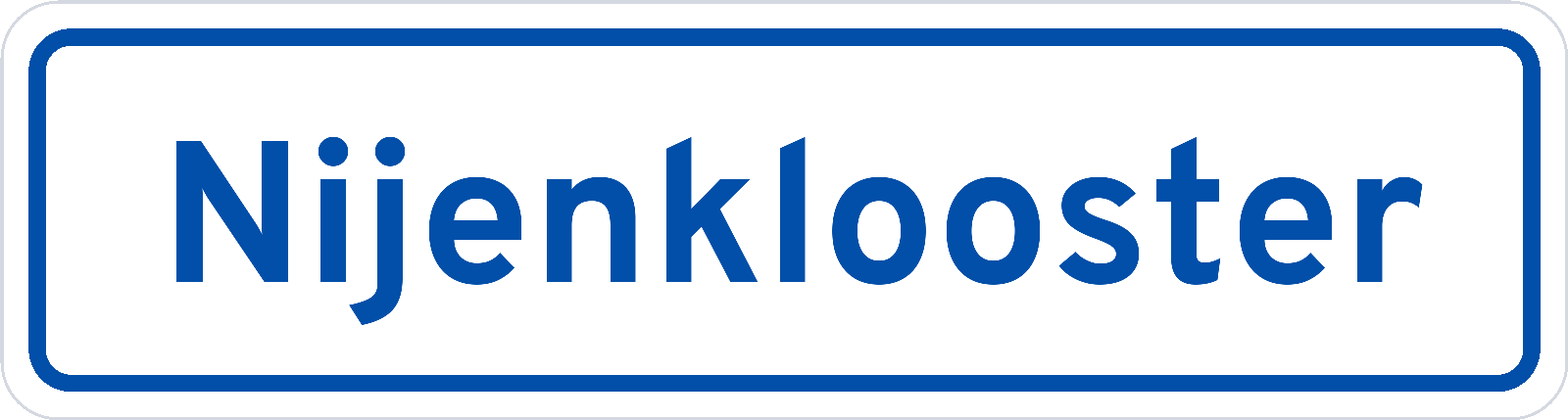 Plaatsnaambord Nijenklooster