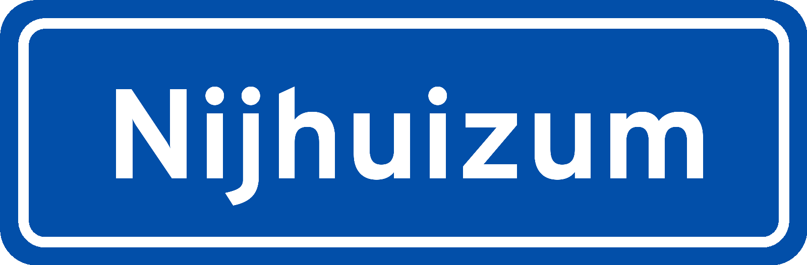 Plaatsnaambord Nijhuizum
