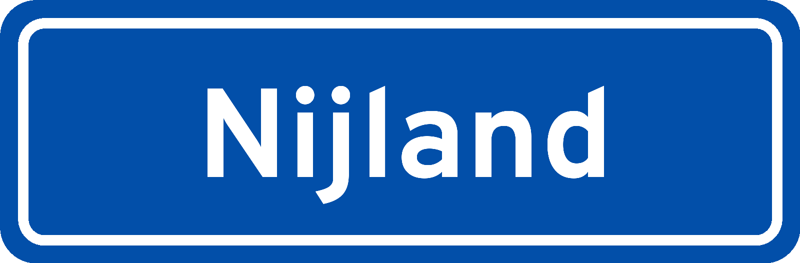 Plaatsnaambord Nijland