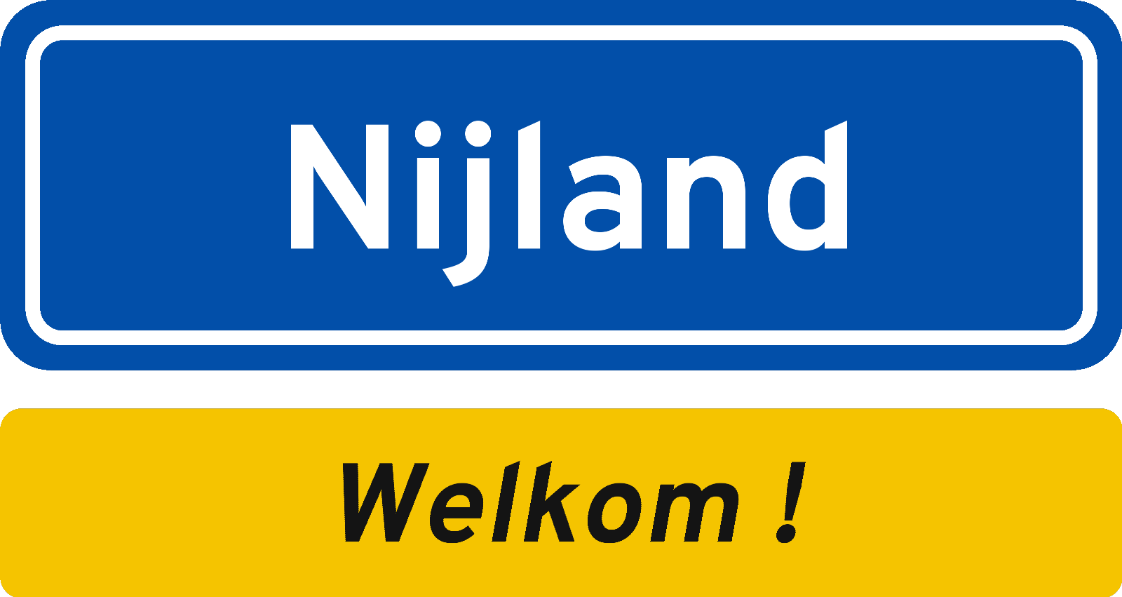Welkomstbord Nijland