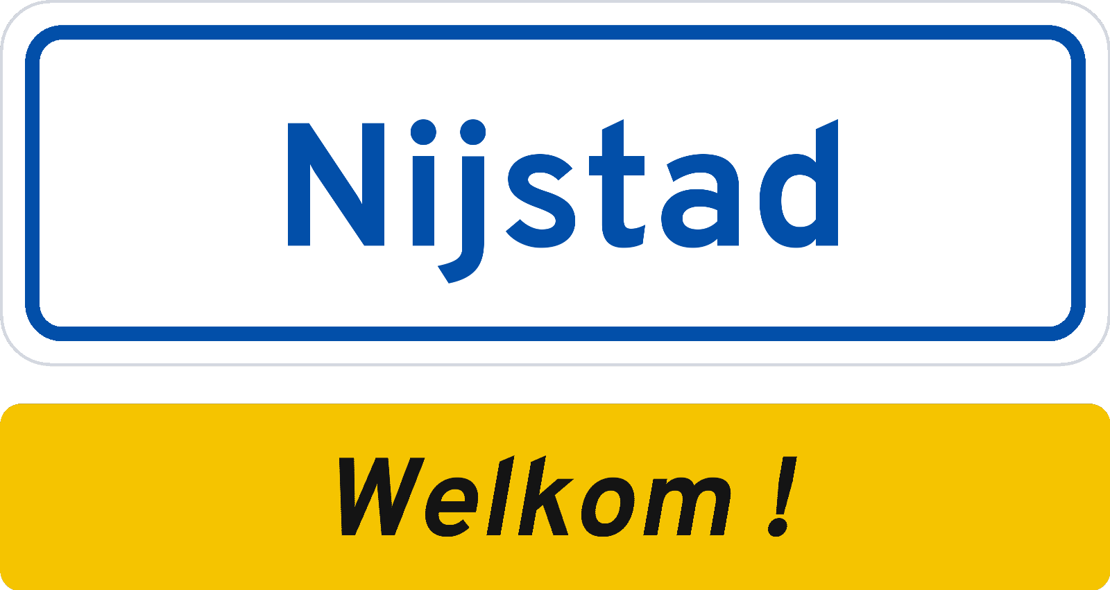 Welkomstbord Nijstad