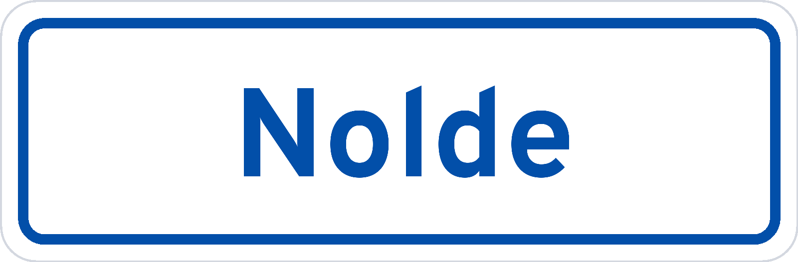 Plaatsnaambord Nolde