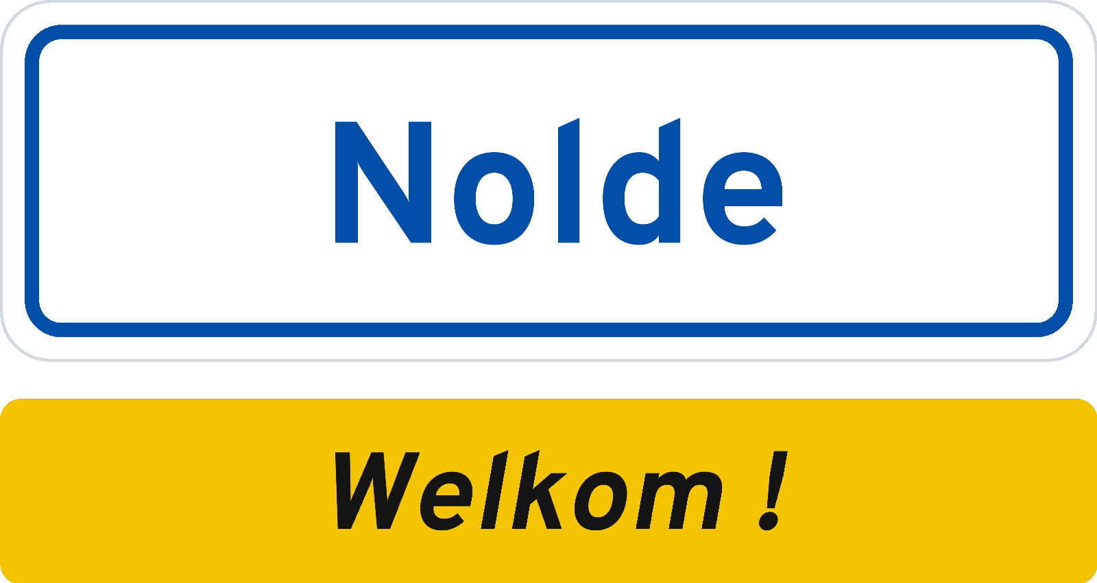 Welkomstbord Nolde