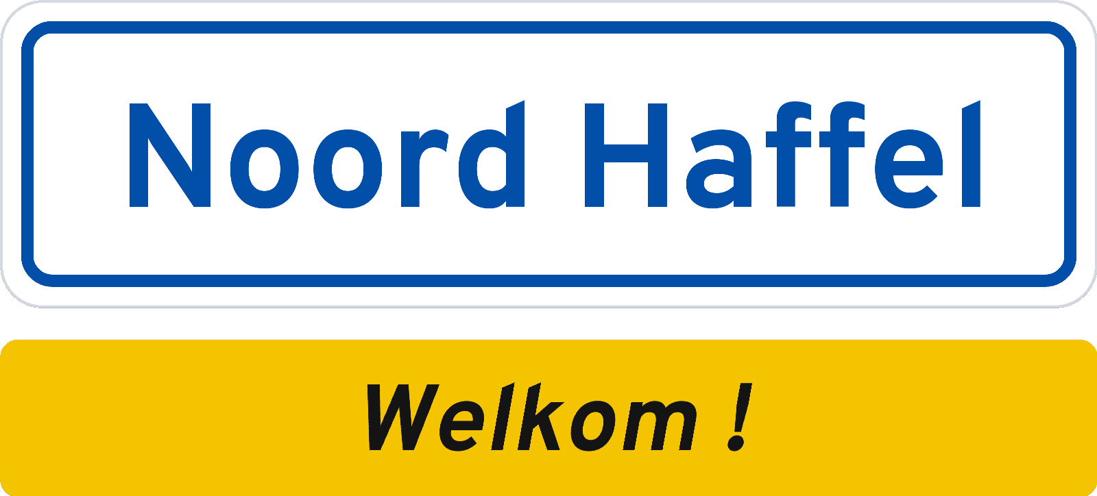 Welkomstbord Noord Haffel