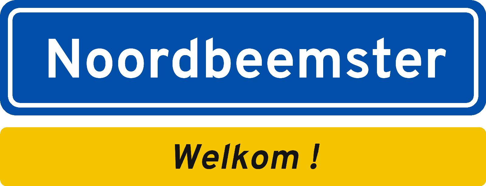 Welkomstbord Noordbeemster