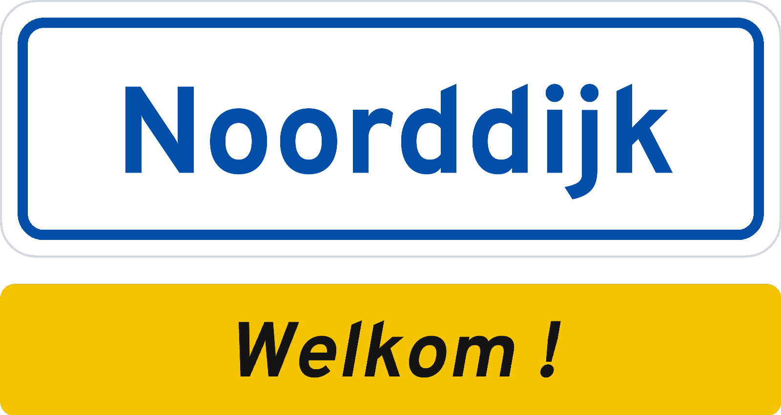 Welkomstbord Noorddijk