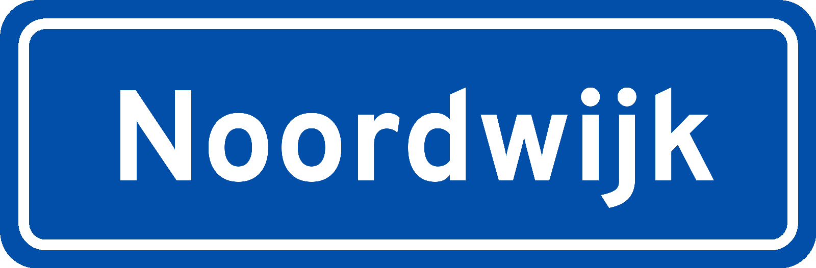 Plaatsnaambord Noordwijk