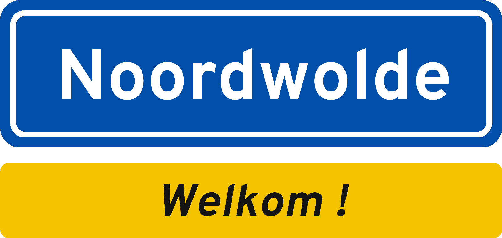 Welkomstbord Noordwolde