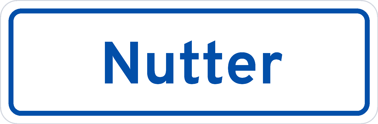 Plaatsnaambord Nutter