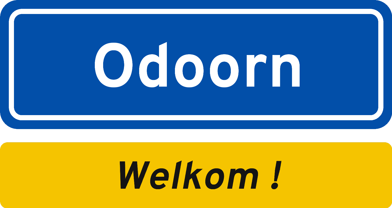 Welkomstbord Odoorn