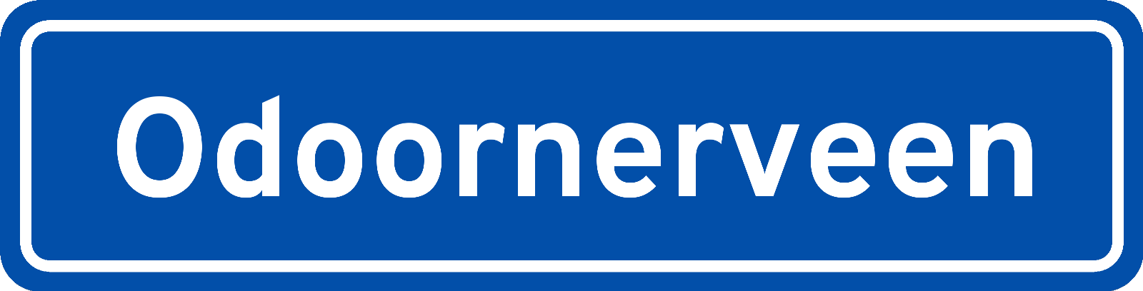 Plaatsnaambord Odoornerveen