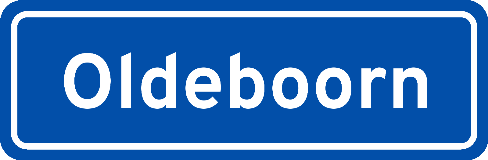 Plaatsnaambord Oldeboorn