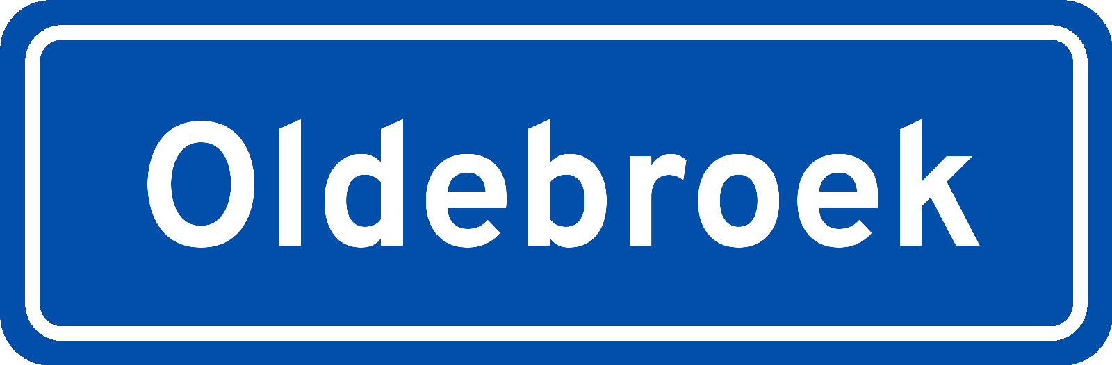 Plaatsnaambord Oldebroek