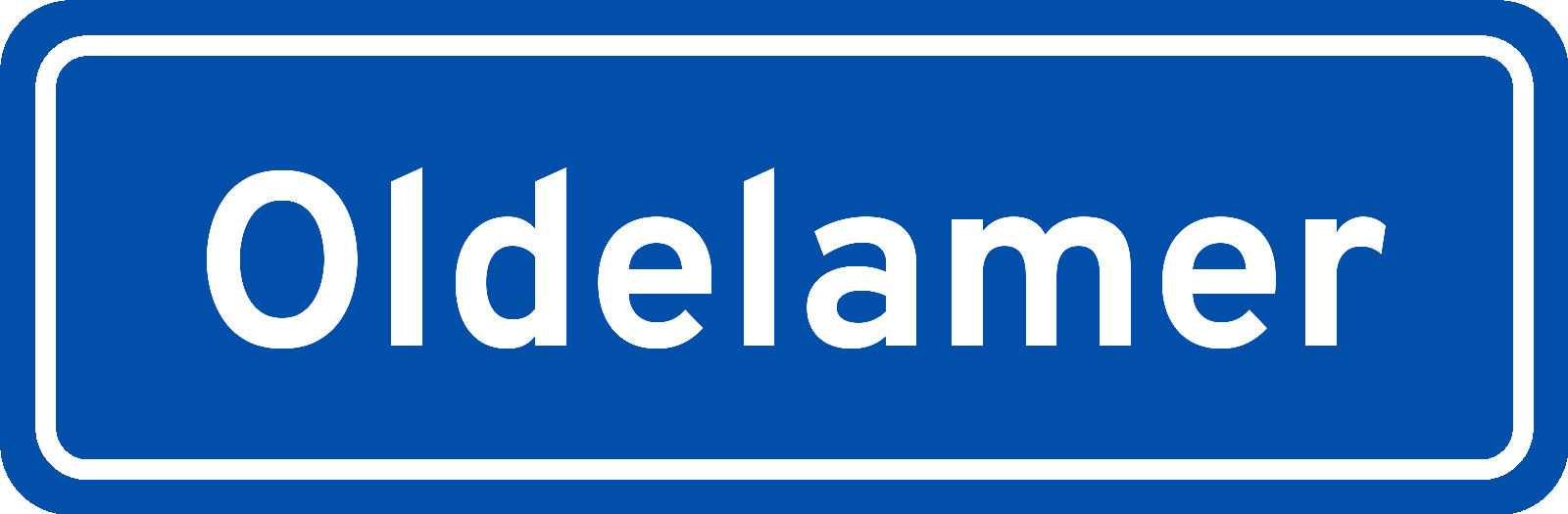 Plaatsnaambord Oldelamer
