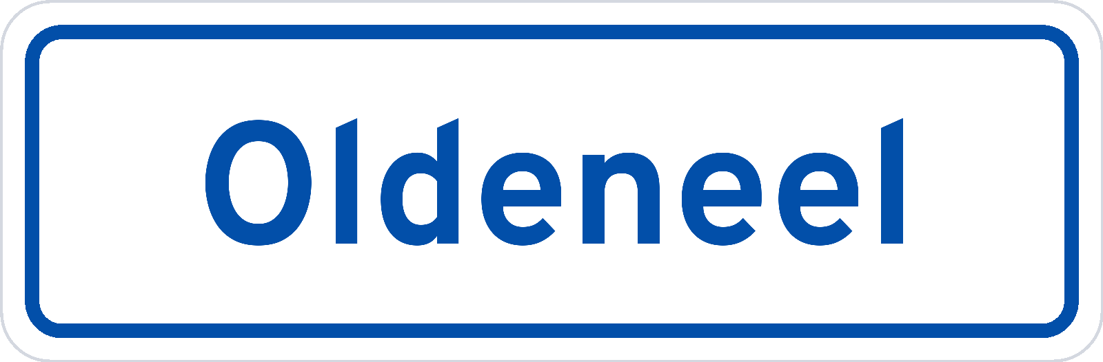 Plaatsnaambord Oldeneel