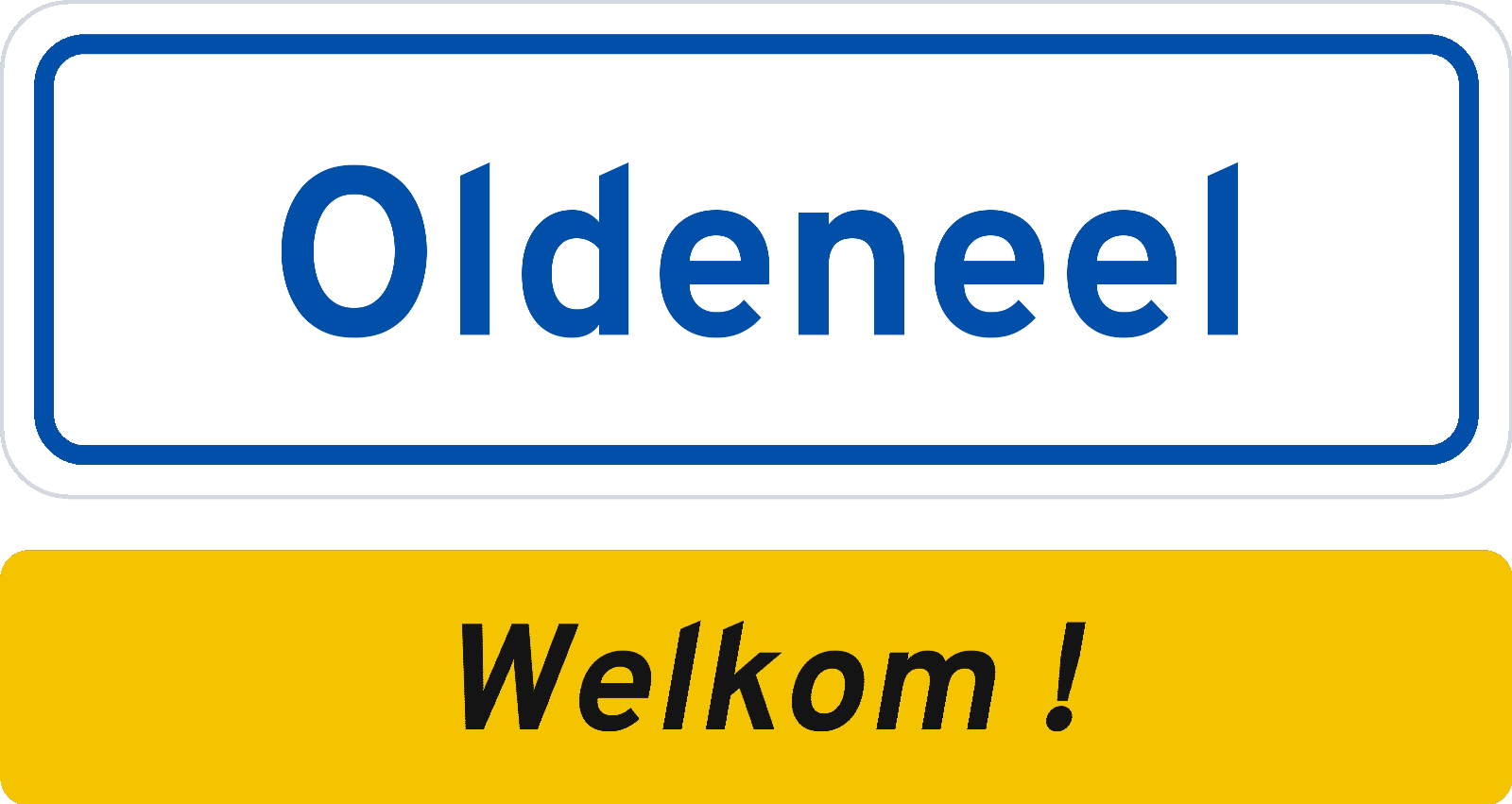 Welkomstbord Oldeneel