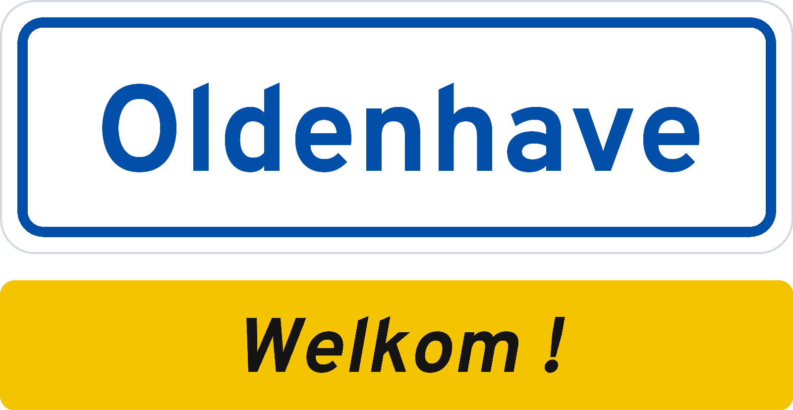 Welkomstbord Oldenhave