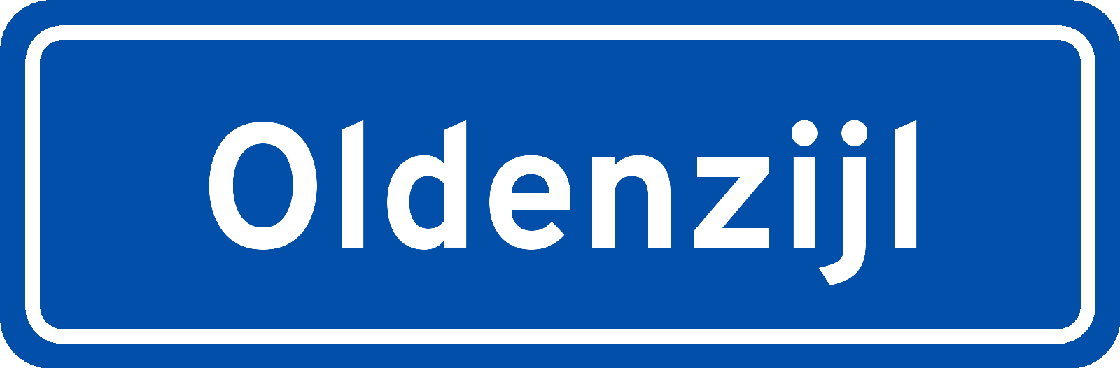 Plaatsnaambord Oldenzijl