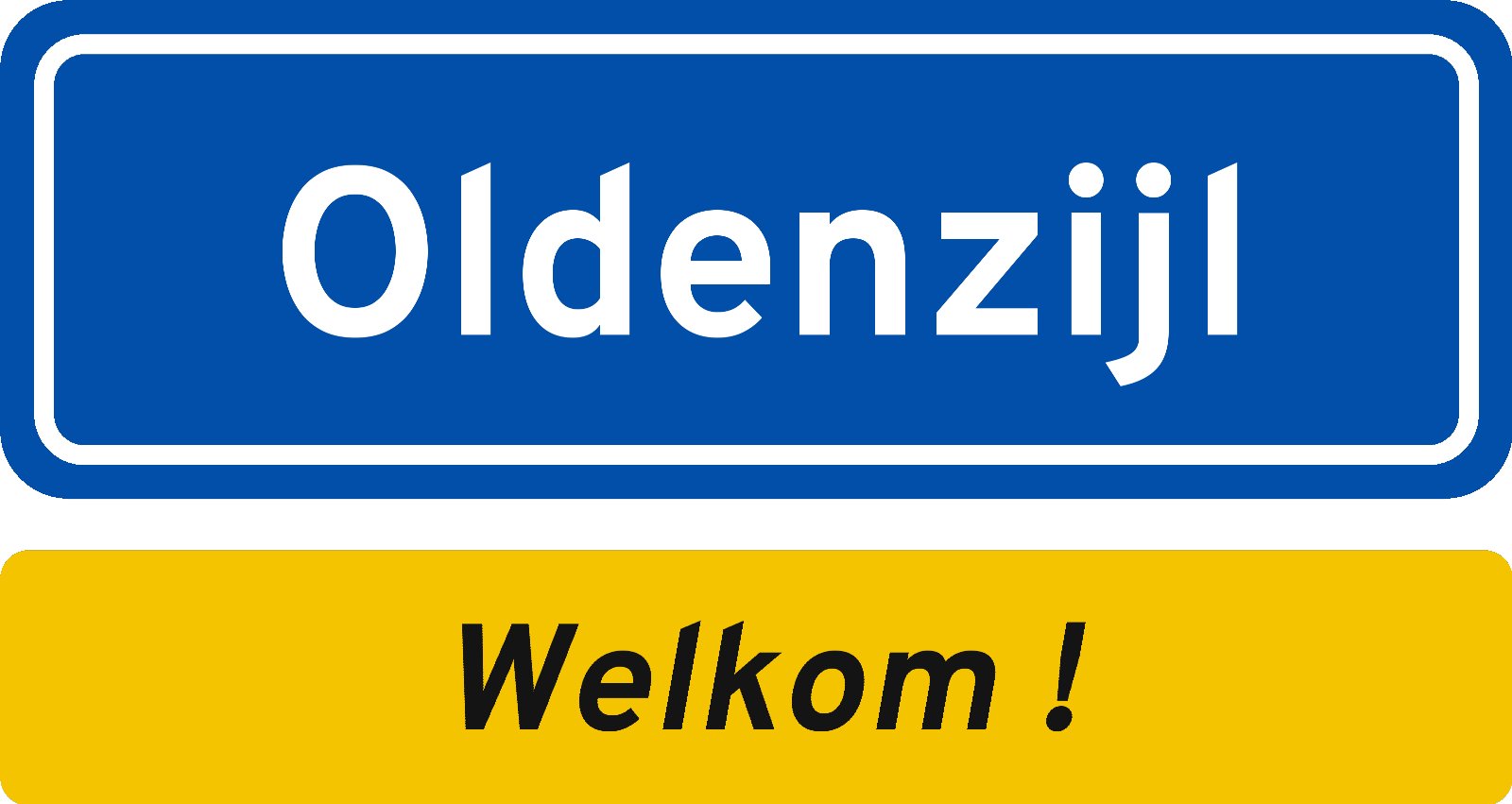 Welkomstbord Oldenzijl