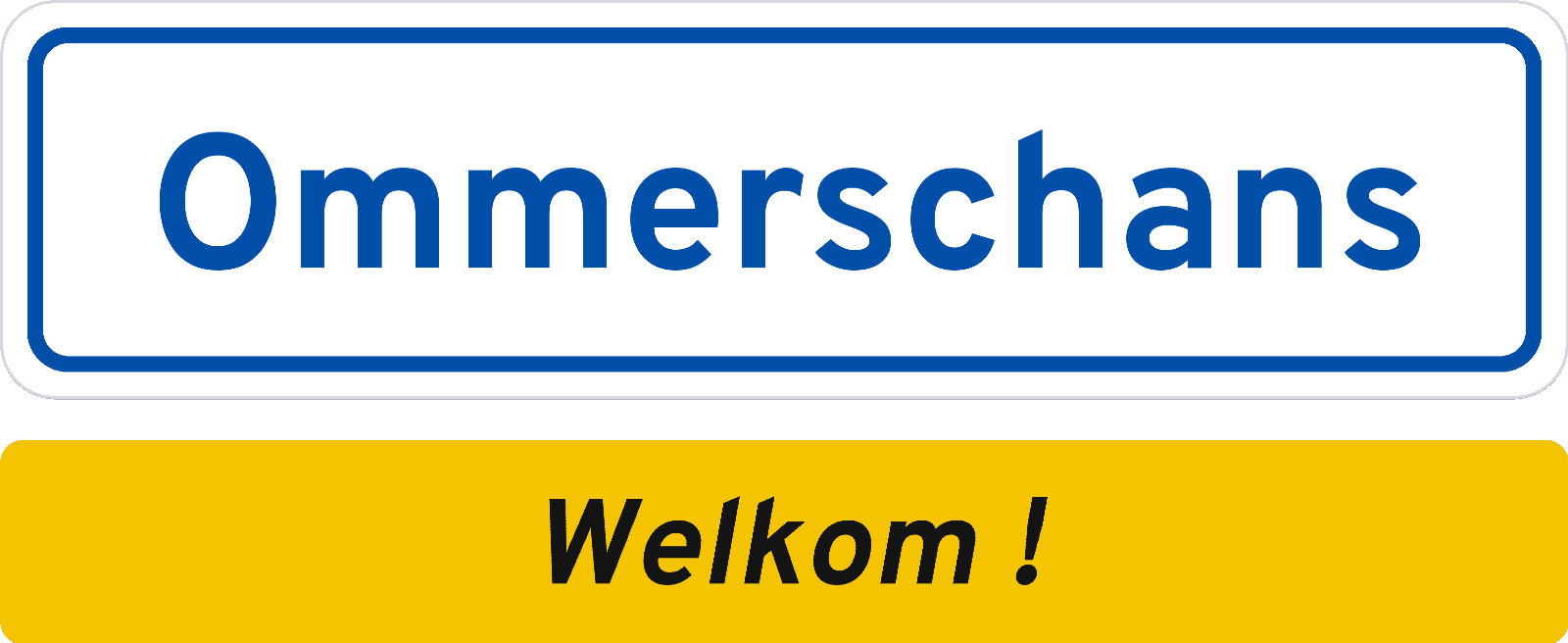 Welkomstbord Ommerschans