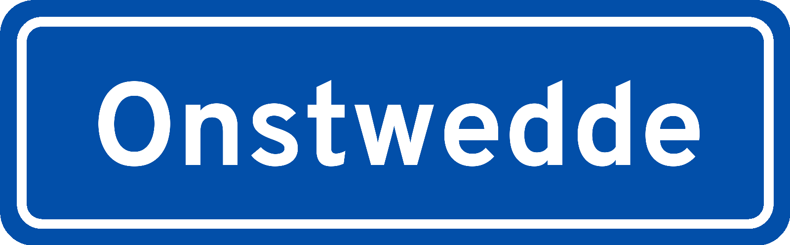 Plaatsnaambord Onstwedde