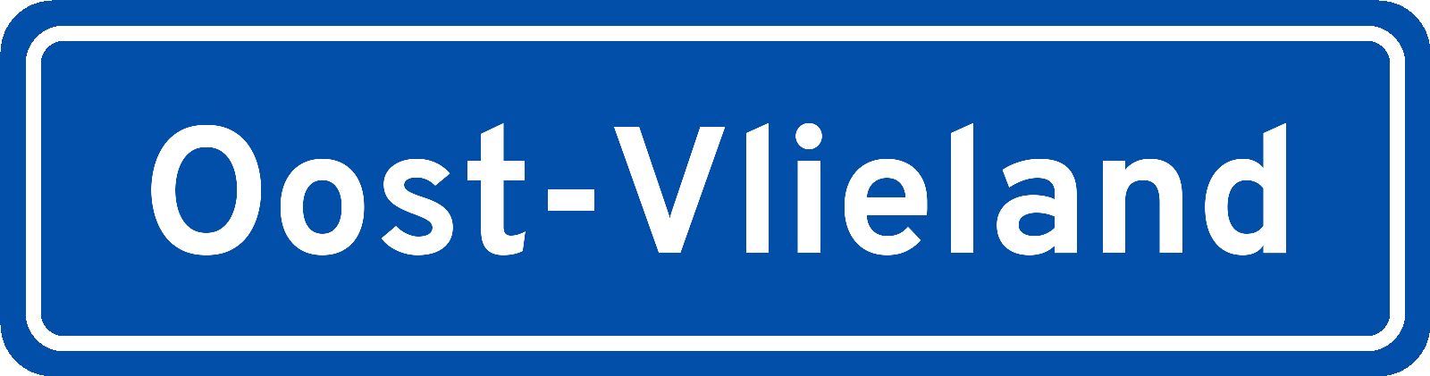 Plaatsnaambord Oost-Vlieland