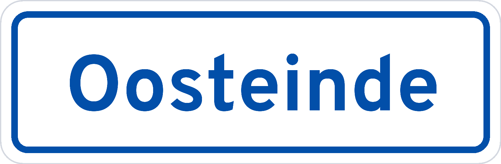 Plaatsnaambord Oosteinde