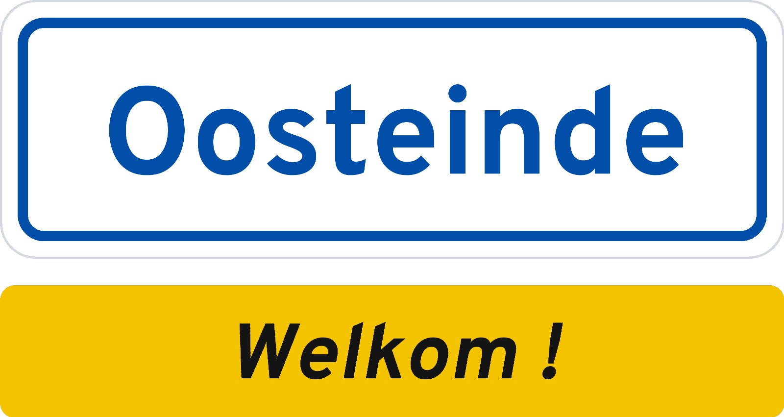 Welkomstbord Oosteinde