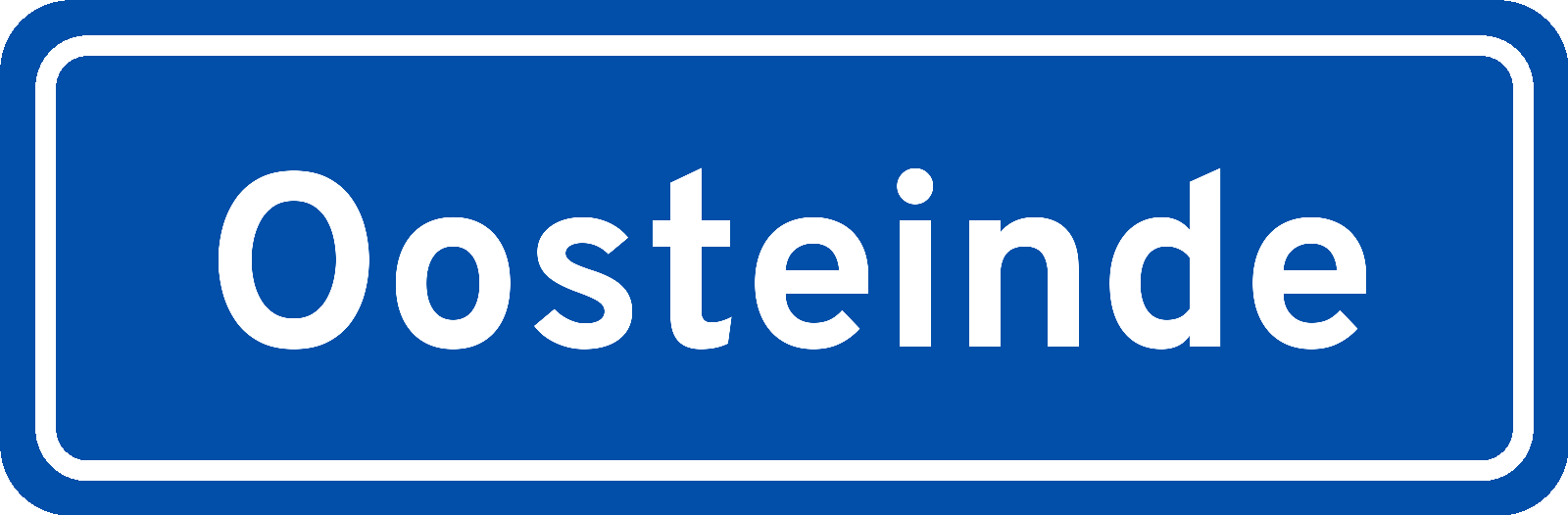 Plaatsnaambord Oosteinde