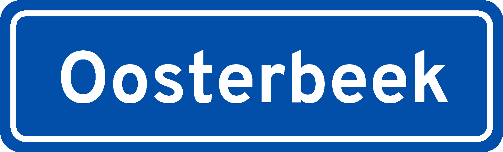 Plaatsnaambord Oosterbeek