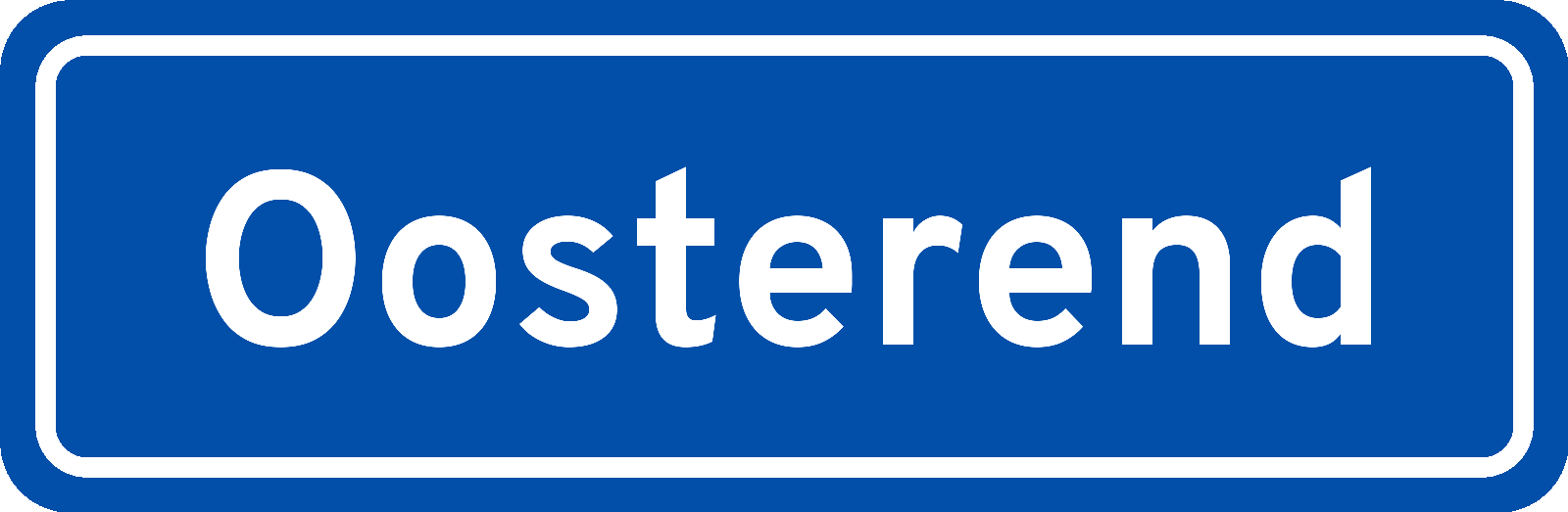 Plaatsnaambord Oosterend