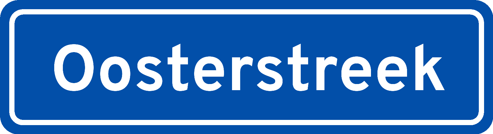 Plaatsnaambord Oosterstreek