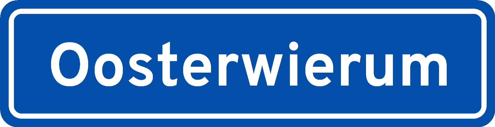 Plaatsnaambord Oosterwierum