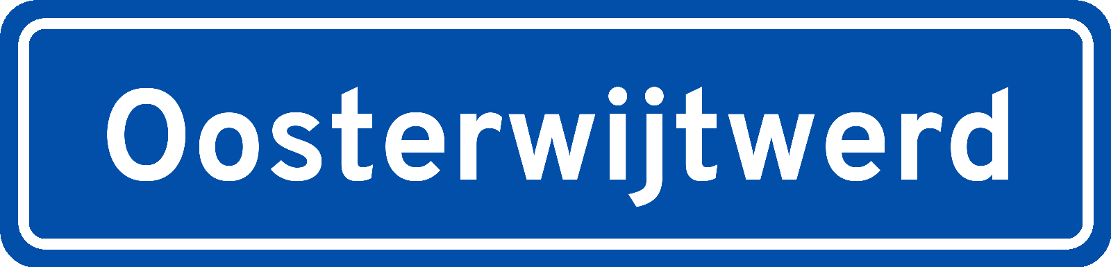 Plaatsnaambord Oosterwijtwerd