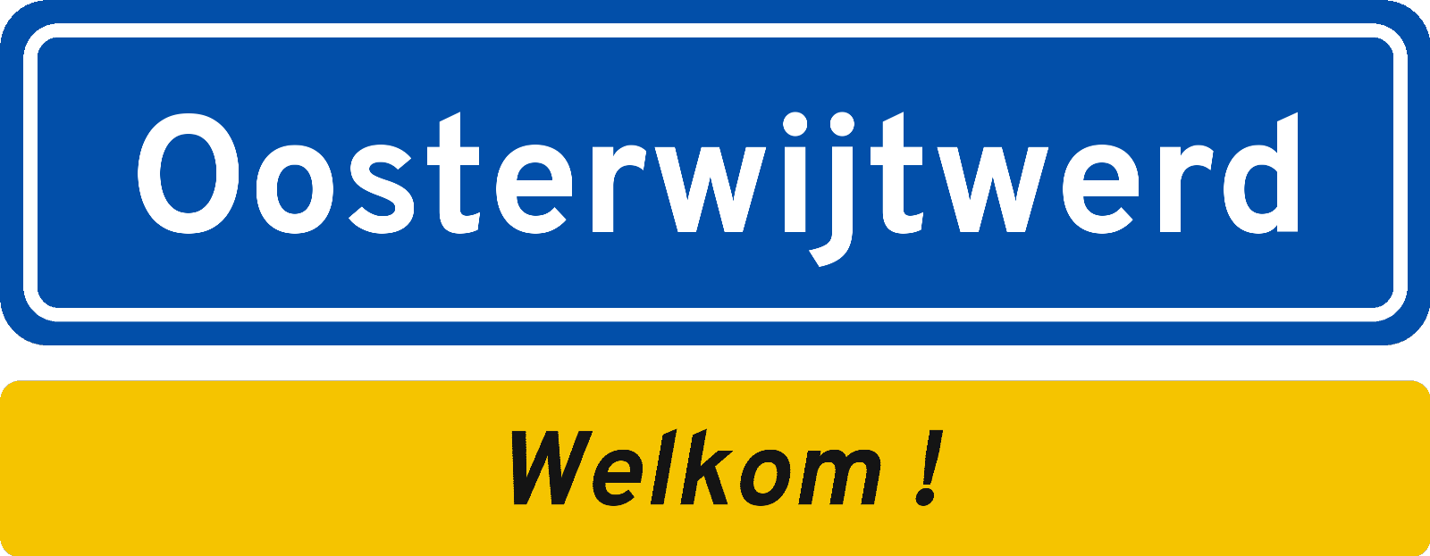 Welkomstbord Oosterwijtwerd