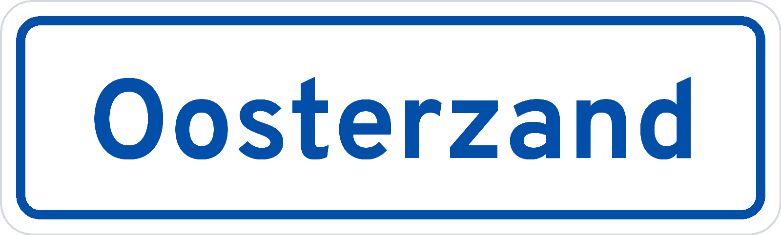Plaatsnaambord Oosterzand