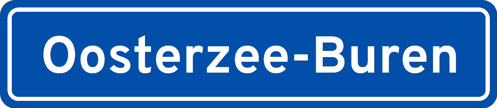 Plaatsnaambord Oosterzee-Buren