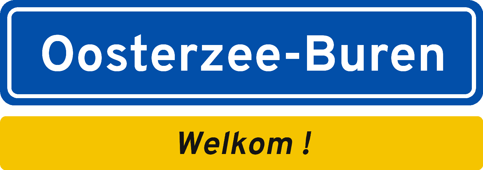 Welkomstbord Oosterzee-Buren